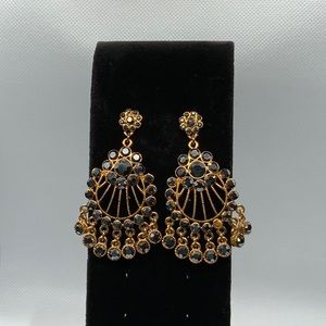 Joan Rivers Dangle Earrings Silver/Gold